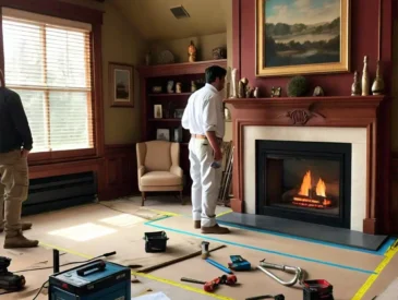 Gas Fireplace Relocation