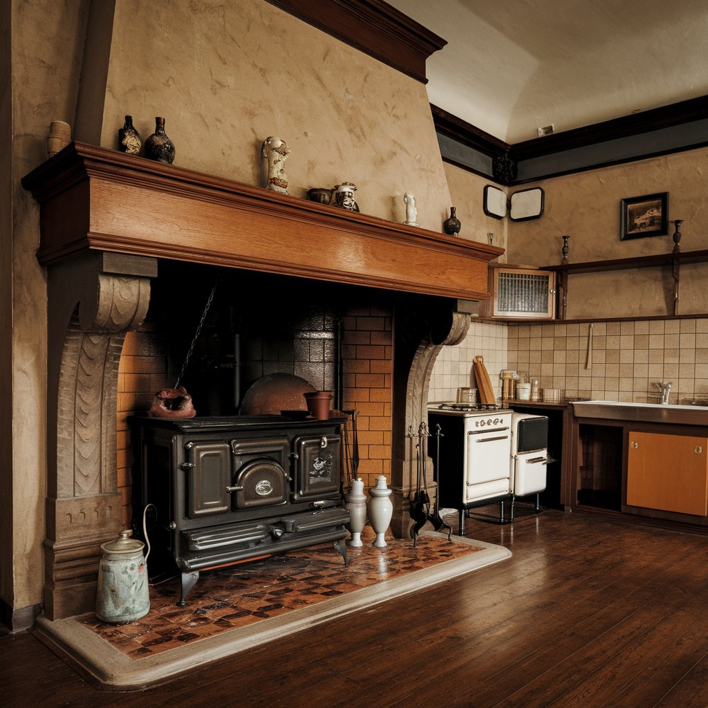 Vintage Kitchen Fireplace Ideas