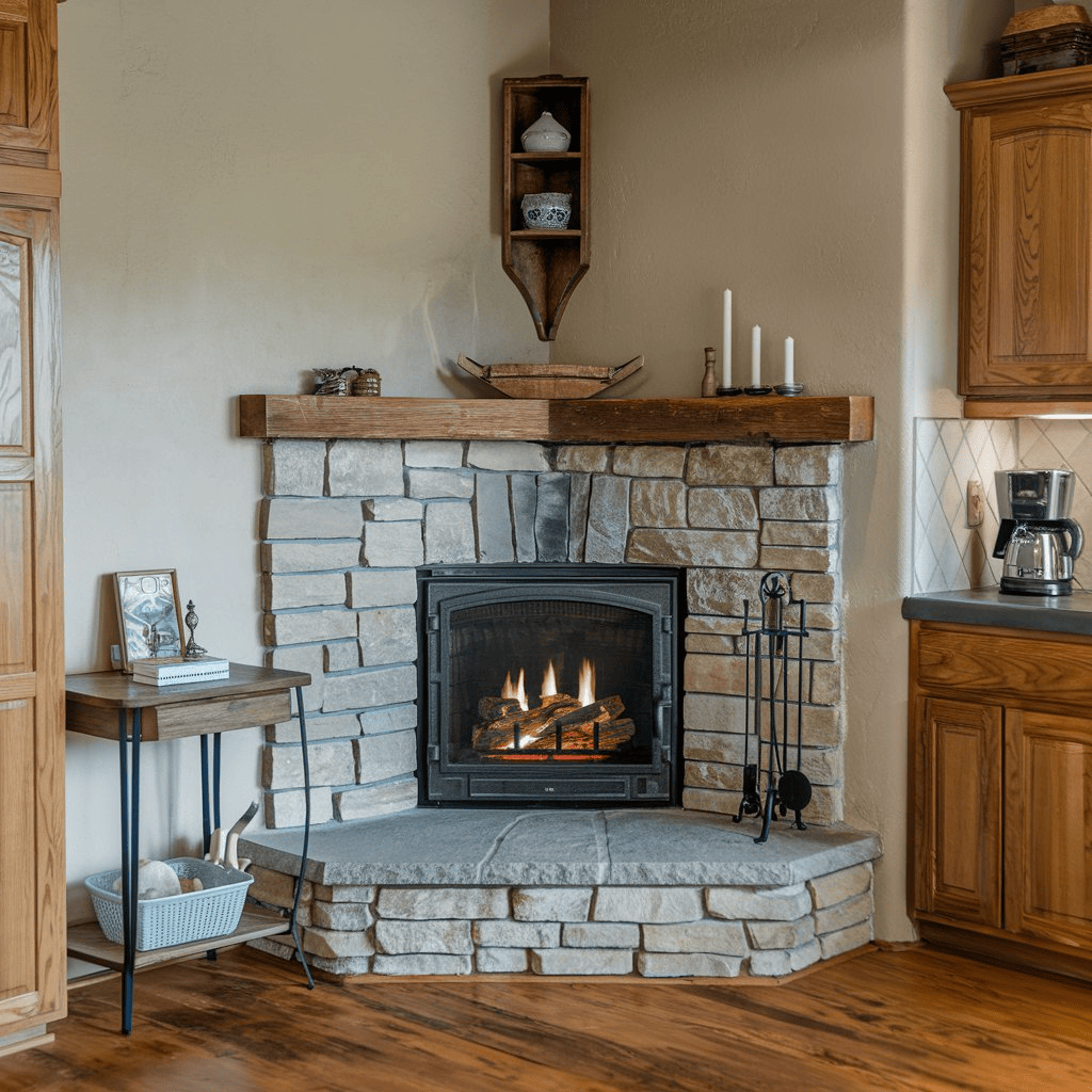 Fireplace Ideas for Kitchens