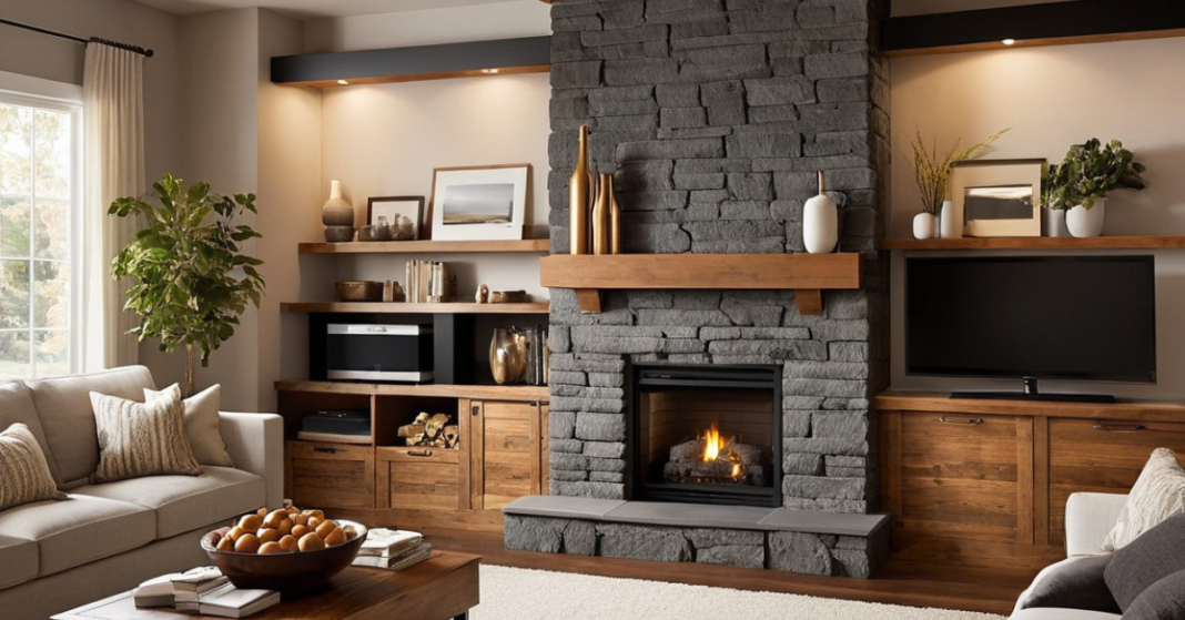 Fireplace Ideas for Living Rooms with Wood Accents