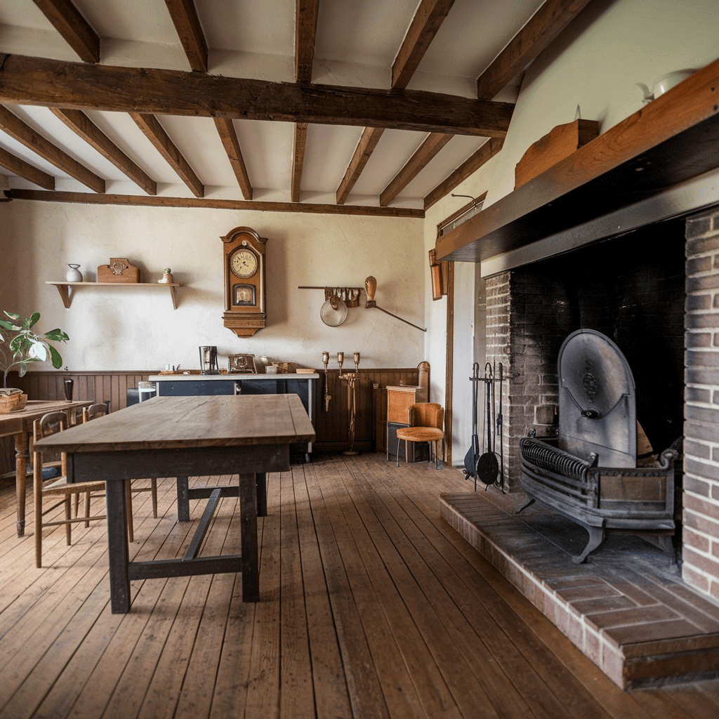 Vintage Kitchen Fireplace Ideas